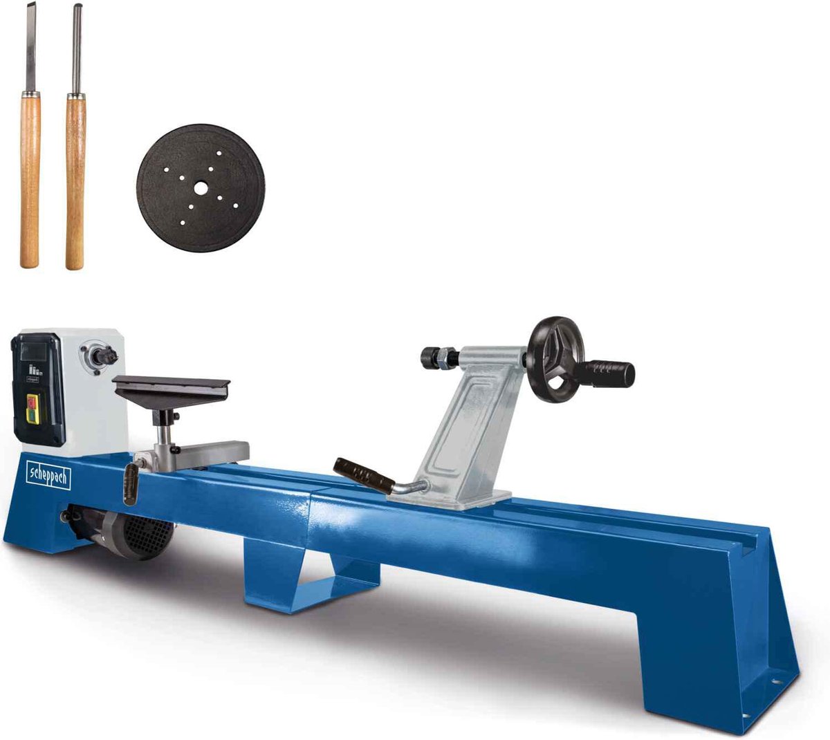 Scheppach dm1100t Holzdrehmaschine – 400 W | Werkstücke bis 1000mm