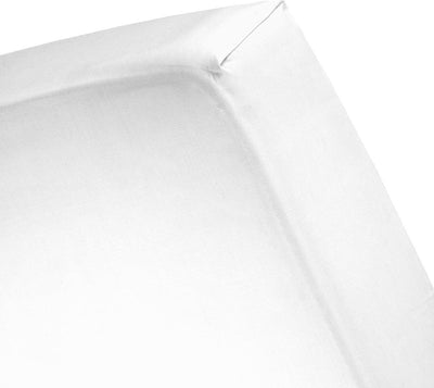 Cinderella-Weekend-Spannbettlaken – geeignet für Boxspringbetten – Baumwolle – 90 x 200 cm – bis 35 cm Matratzenhöhe – weiß