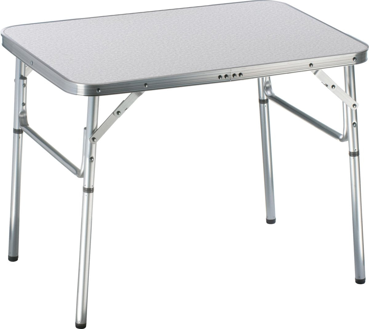 Camp Active Campingtisch – klappbarer Klapptisch – 2 Höhen – 75 x 55 x 25–59 cm – Aluminium