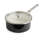 Kitchenaid Emaille-Kochtopf mit Stahlkern, 20 cm, 2,4 l – Onyxschwarz – Induktion – PFAS-frei