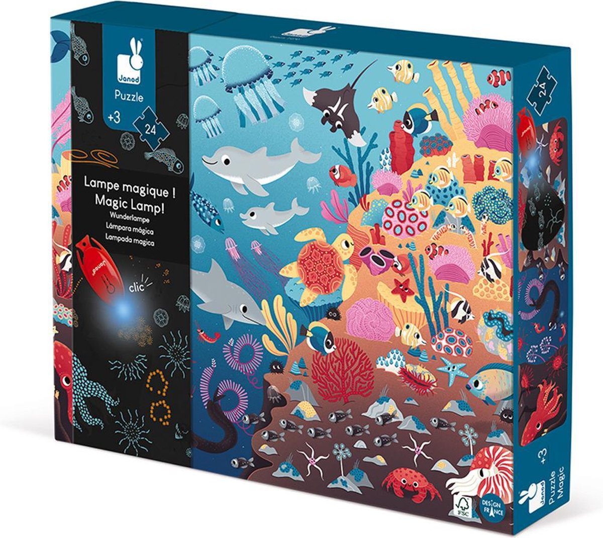 Janod – magisches Puzzle – der Ozean – 24 Teile