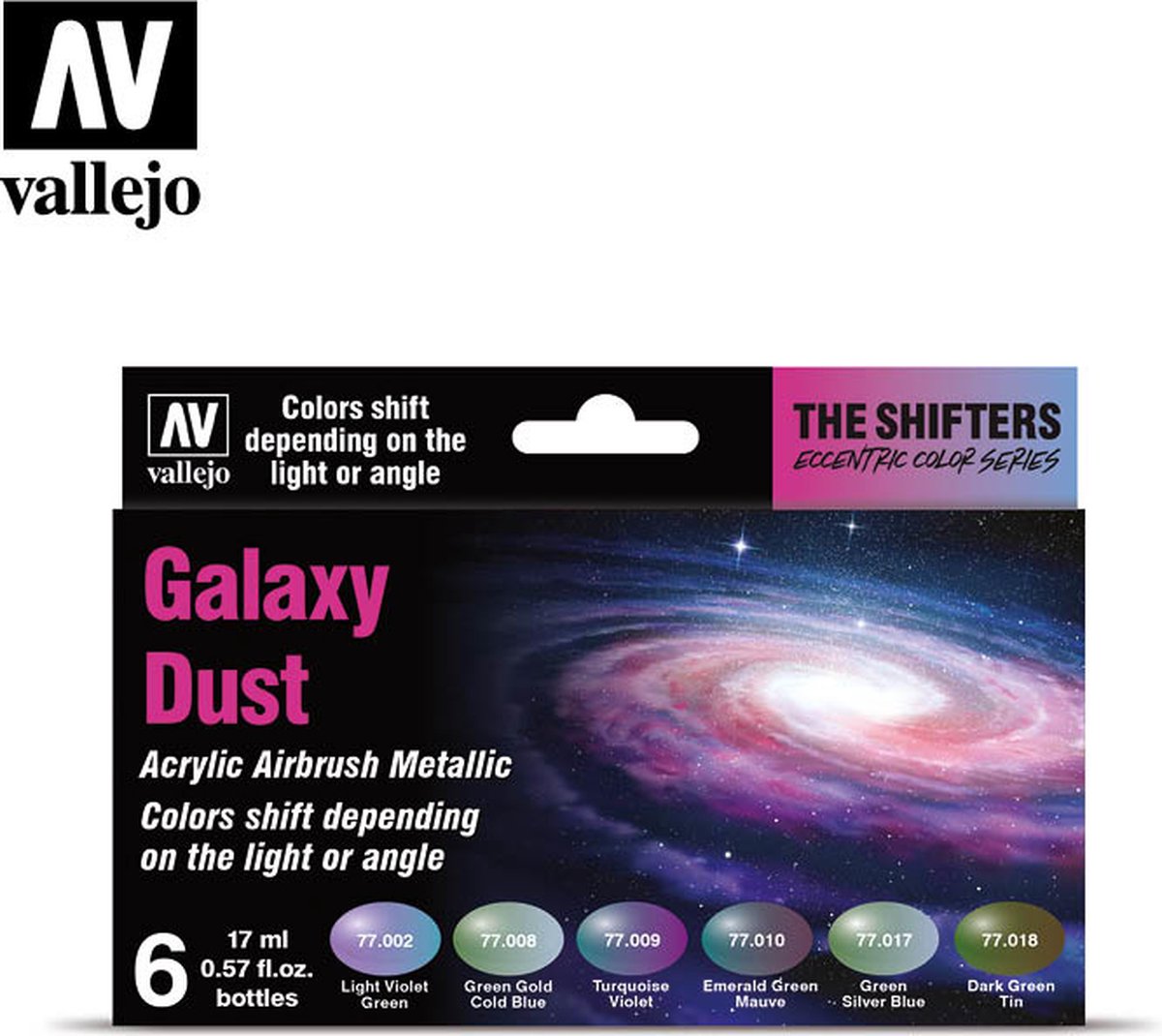 Vallejo The Shifters Set Galaxy Dust – 6 Farben – 17 ml – 77092