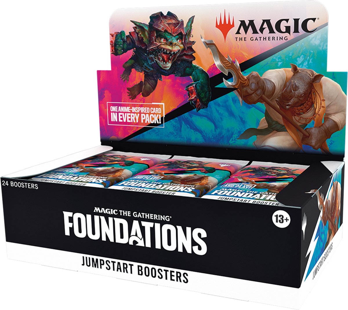 Magic the Gathering Magic: The Gathering Foundations Jumpstart-Booster-Box – 24 Packungen (Kartenspiel für 2 Spieler, einfach mischen)