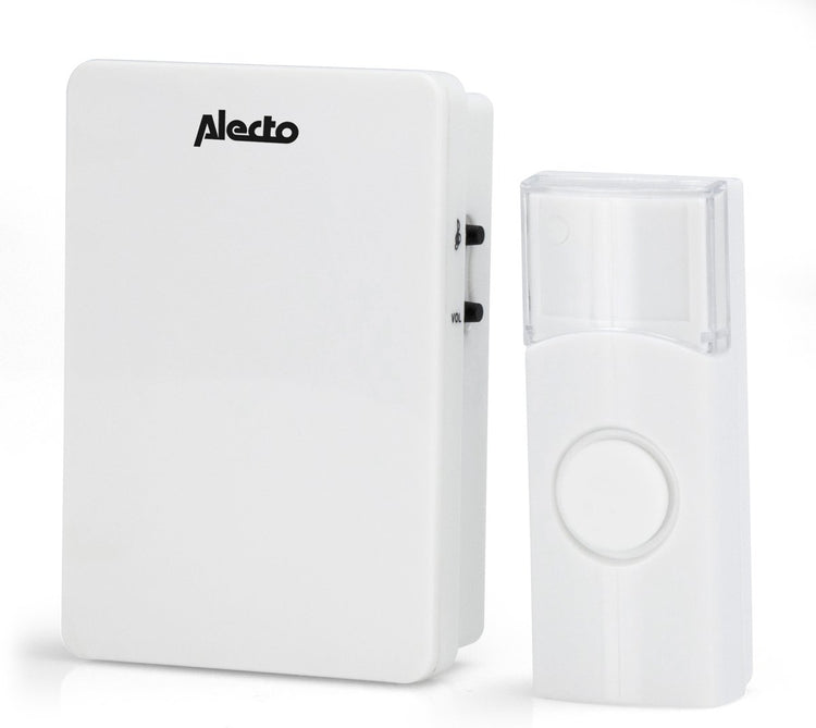 Alecto adb-11wt kabellose Türklingel – kabellose Türklingel und Empfänger – einfache Installation