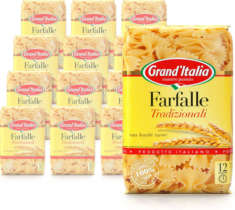 Grand'italia Farfalle Tradizionali - Nudeln - 12 x 500g