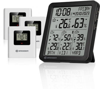 Bresser Wetterstation - quadro invidio s - 3x Thermo-Hygrometer