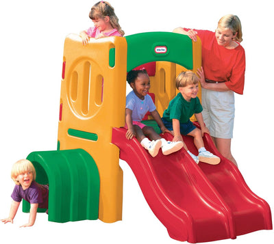 Little Tikes Outdoor-Klettergerüst mit Tunnel und Rutsche
