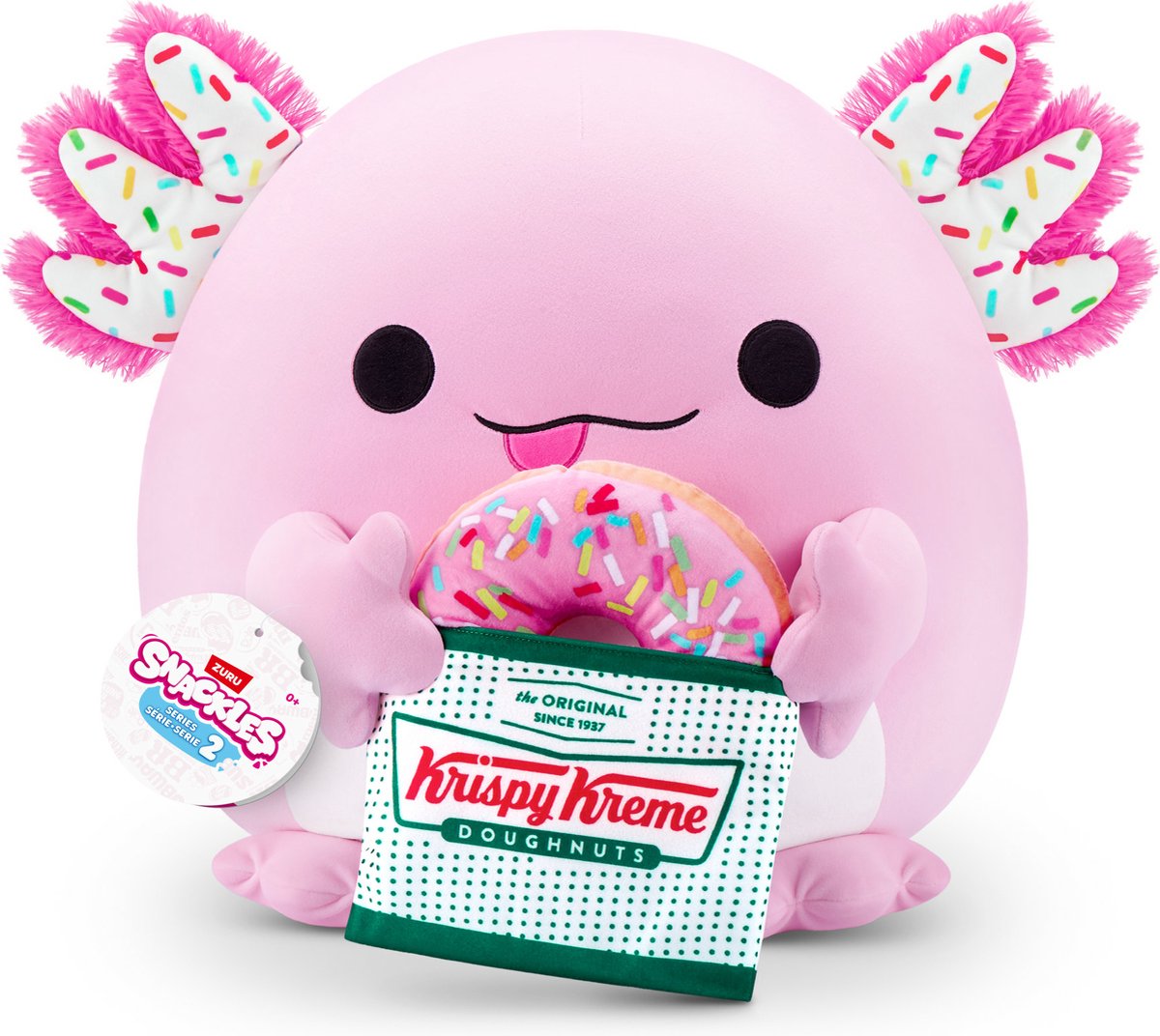 Snackles-Serie 2 – Axolotl Abbie mit Krispy Kreme – 35 cm von Zuru