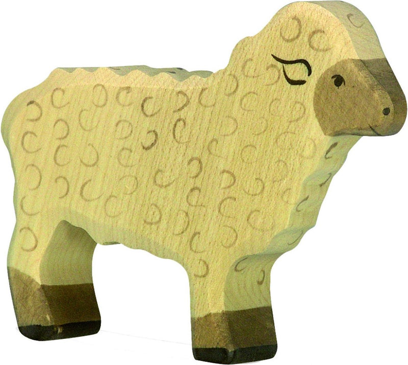 Holztiger-Schaf, stehend. 11 cm.