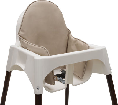 Jollein – Sitzverkleinerer Nougat – wasserabweisend – Sitzverkleinerer für IKEA Hochstuhl, Baby