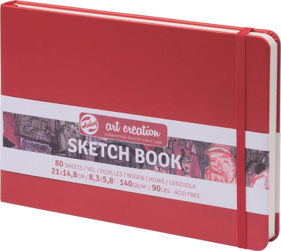 Talens Art Creation Skizzenbuch rot 14,8 x 21 cm 140 g 80 Blatt