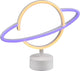 Rl lebe dein Licht Reality Planet - Tischleuchte - weiß - inkl. 1x SMD 1,6 W - USB-Anschluss - nicht für externen Dimmer geeignet - für Batteriebetrieb geeignet