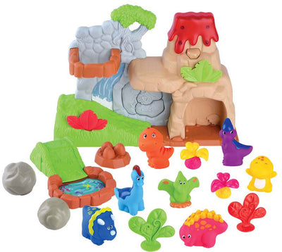 Spielen Sie Dinos mit Vulkanspiel -Set, 20dlg.