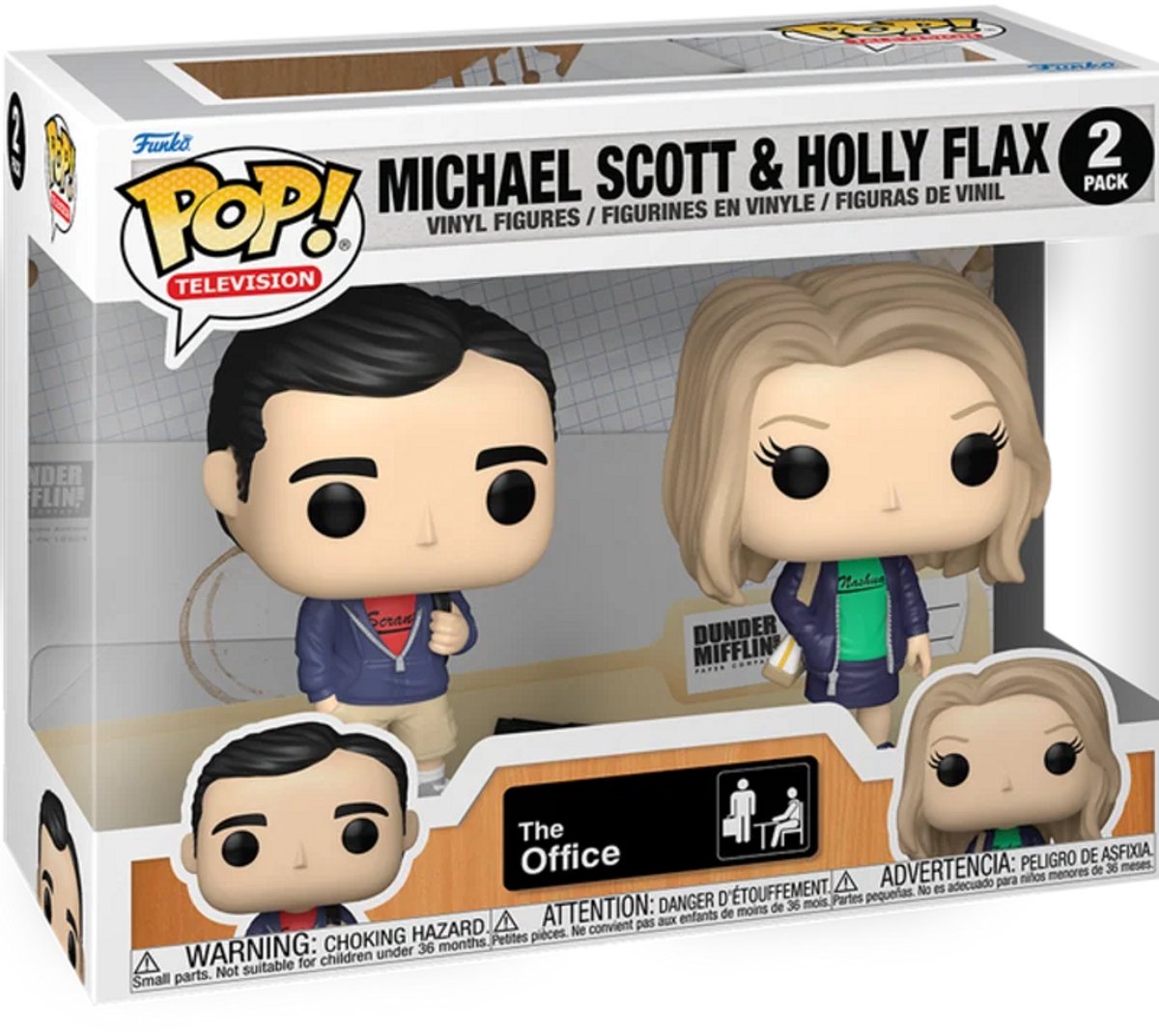 Funko-Pop! Fernsehen: Das Büro – Michael Scott Holly Flax 2er-Pack
