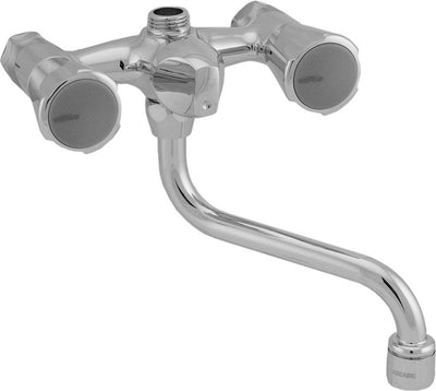 Venlo Nimbus II Öko-Duscharmatur aus Messing mit Umsteller, 12 cm Achsabstand, Chrom