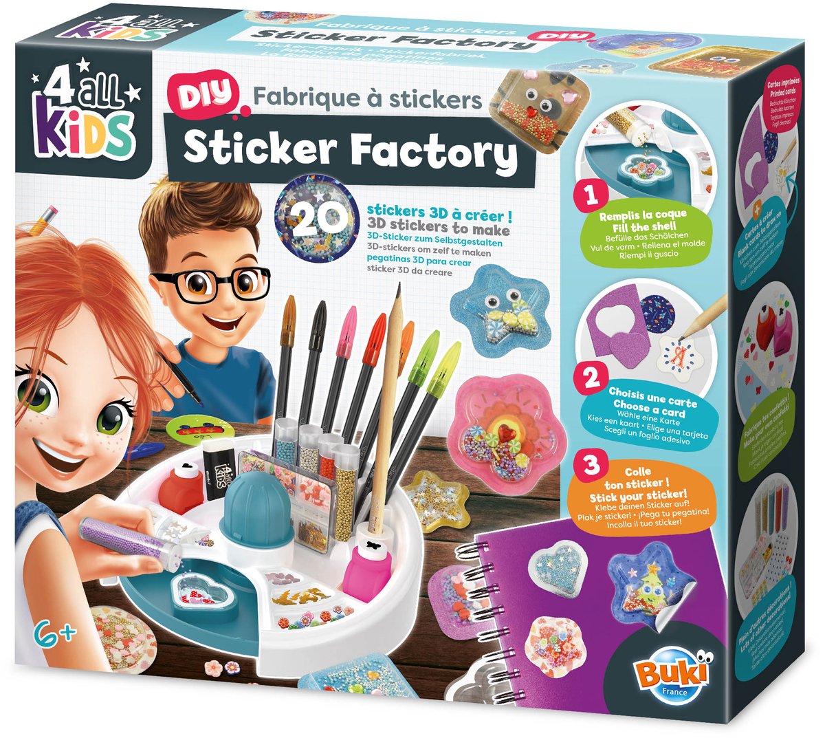Buki France Buki – Stickerstudio – Entwerfen Sie Ihre eigenen 3D-Aufkleber