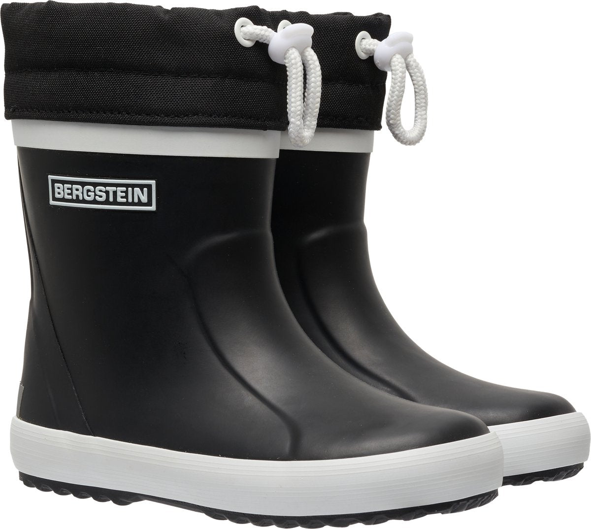 Bergstein Classic Thermo Unisex-Junior-Regenstiefel – Schwarz