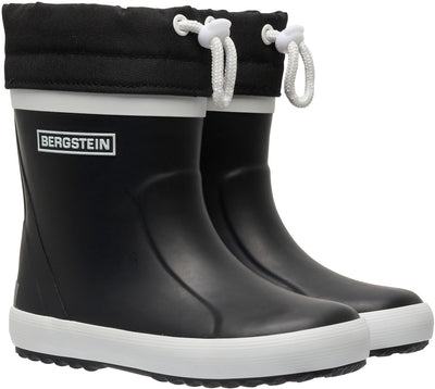 Bergstein Classic Thermo Unisex-Junior-Regenstiefel – Schwarz