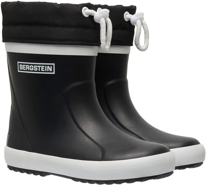 Bergstein Classic Thermo Unisex-Junior-Regenstiefel – Schwarz
