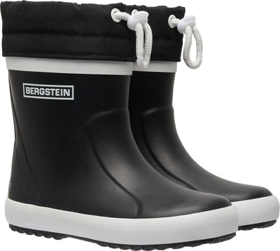 Bergstein Classic Thermo Unisex-Junior-Regenstiefel – Schwarz