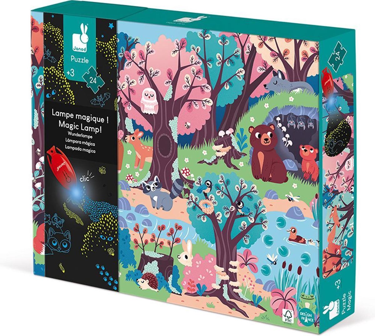 Janod – magisches Puzzle – der Wald – 24 Teile