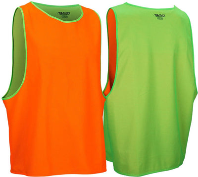 Avento doppelseitige Trainingsweste – Senior – Fluorgrün Fluororange