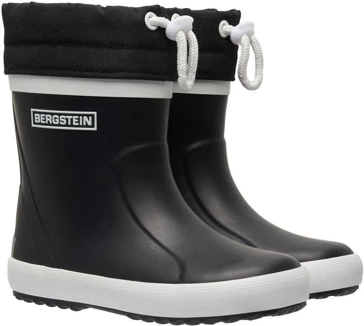 Bergstein Classic Thermo Unisex-Junior-Regenstiefel – Schwarz