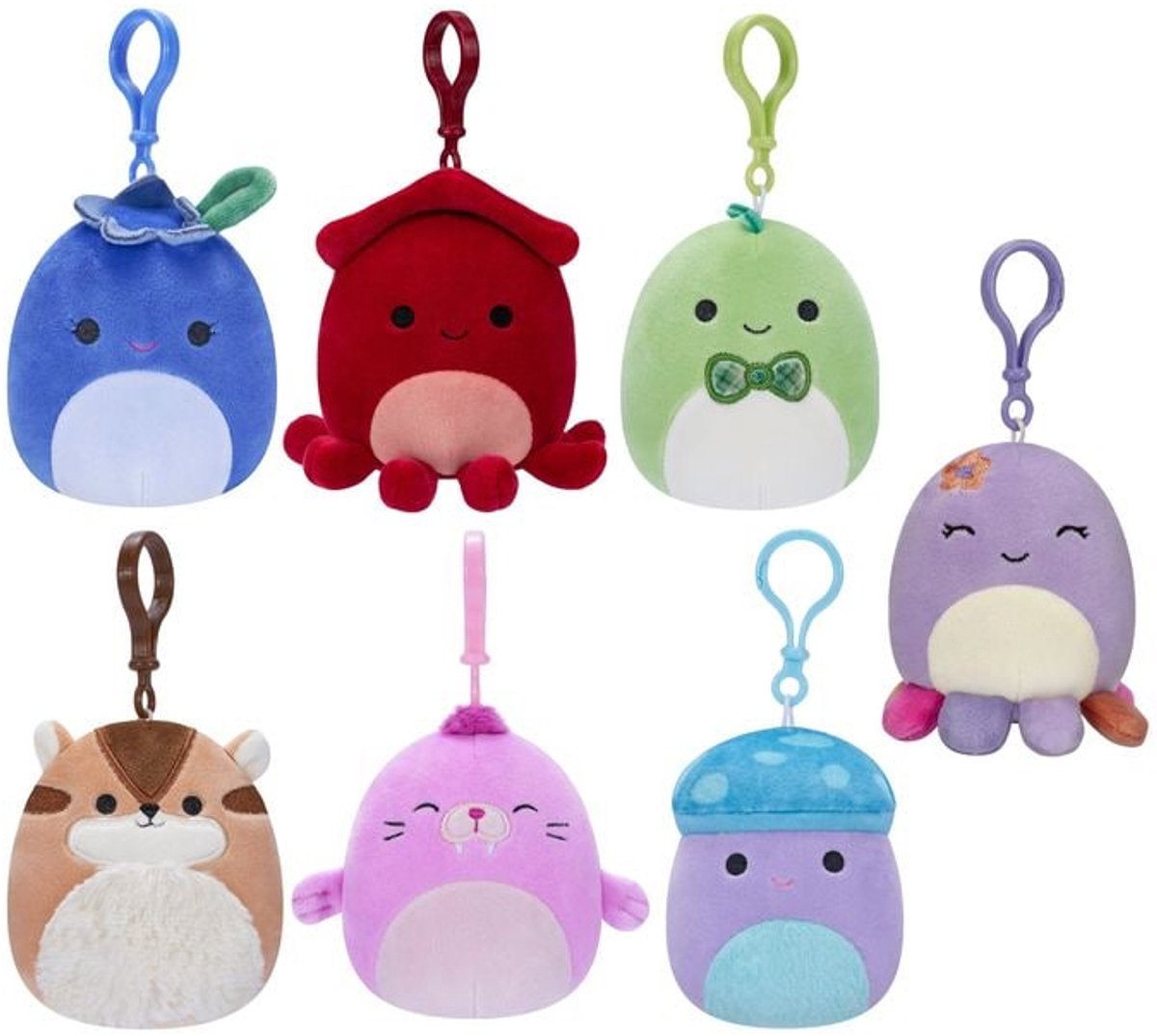 Squishmallows clip auf plüsch 9 cm assorti