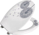 Wenko WC-Sitz Astera – antibakterieller Duroplast mit Aufdruck – Easy-Close-Soft-Close-Verschluss – Fix-Clip-Befestigung aus Edelstahl – WC-Sitz-Dekor – WC-Sitz mit Aufdruck