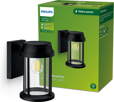 Philips LED Philips Bellini Wandleuchte rund - Schwarz - E27