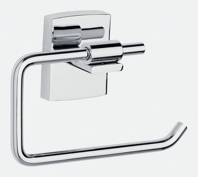 Tesa Toilettenpapierhalter Klam Chrom Badezimmer selbstklebend ohne Bohren - 142x95x47mm