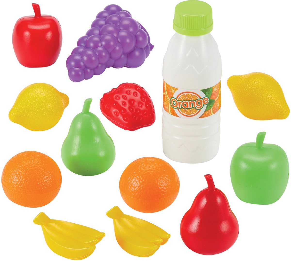 Ökoiffier -Spielzeuge essen Obst und Gemüse, 15dlg.