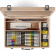 Winsor Newton 2190614 Galeria Acrylfarben-Set, luxuriöse Holzbox – 15-teilig – inklusive Staffelei, Pinselzubehör