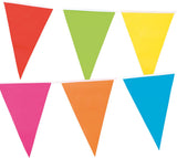 Boland Colored Flag Line, 10mtr. Partydekoration - afbeelding 1