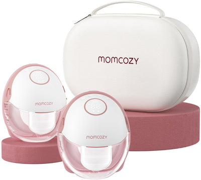 Momcozy m6 – Freisprech-Milchpumpe – 2 Stück – verstellbare Brusthaubengröße – elektrisch