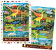 Banana Panda - Such- und Uhr Puzzle Dinosaurier - 60st.