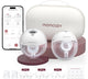 Momcozy m5 smart – Freisprech-Milchpumpe – 2 Stück – elektrisch – leise kompakt – mit Brusthauben-Einsätzen – weiß grau