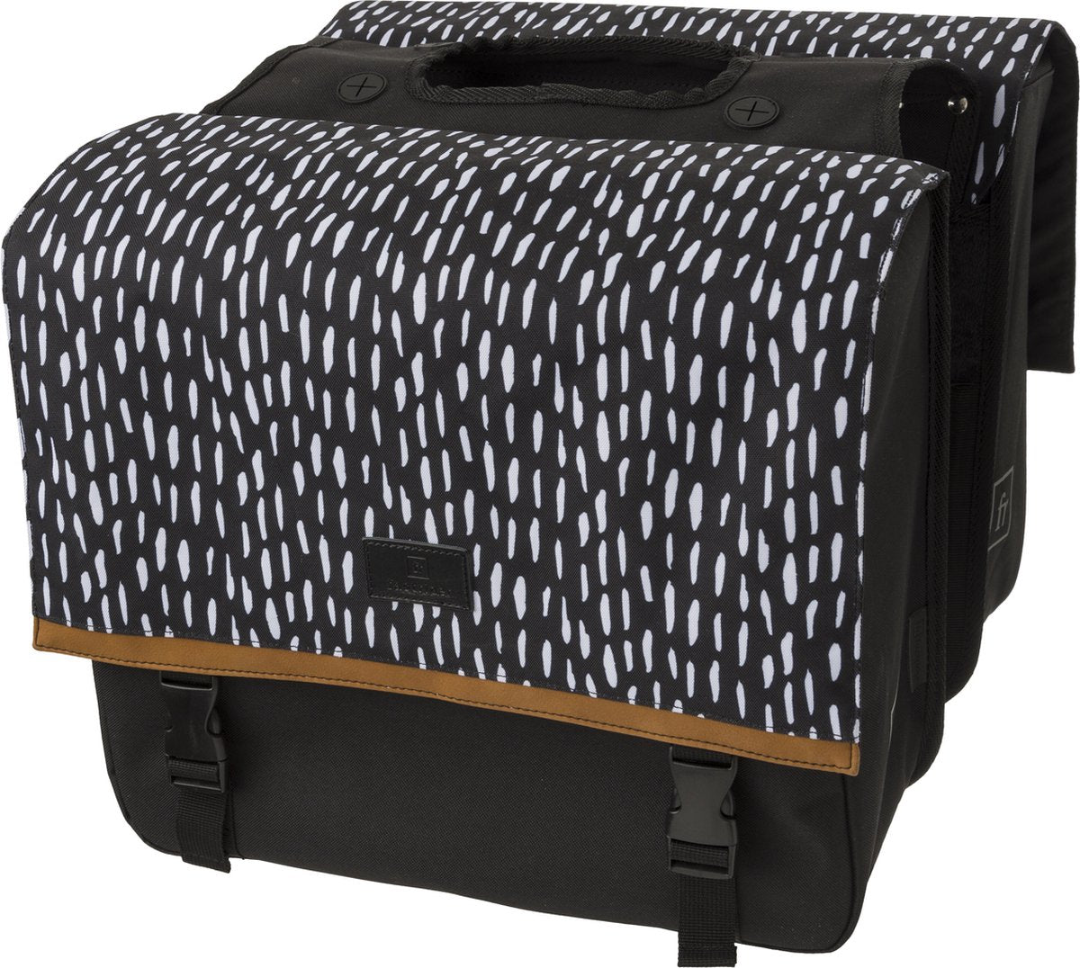Fastrider Nara Doppel-Fahrradtasche Trend schwarz