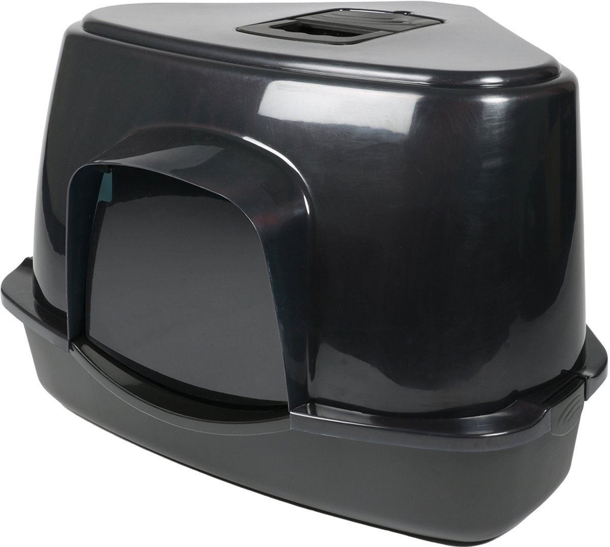 Ebi Katzenhaus Prisma 70 GT Zen-Serie schwarz 56x70x46cm