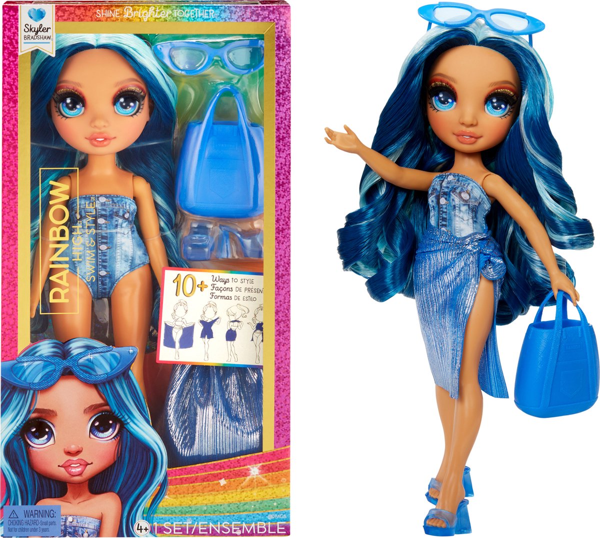 MGA Entertainment Regenbogen hoher Schwimmstil Pop Skyler