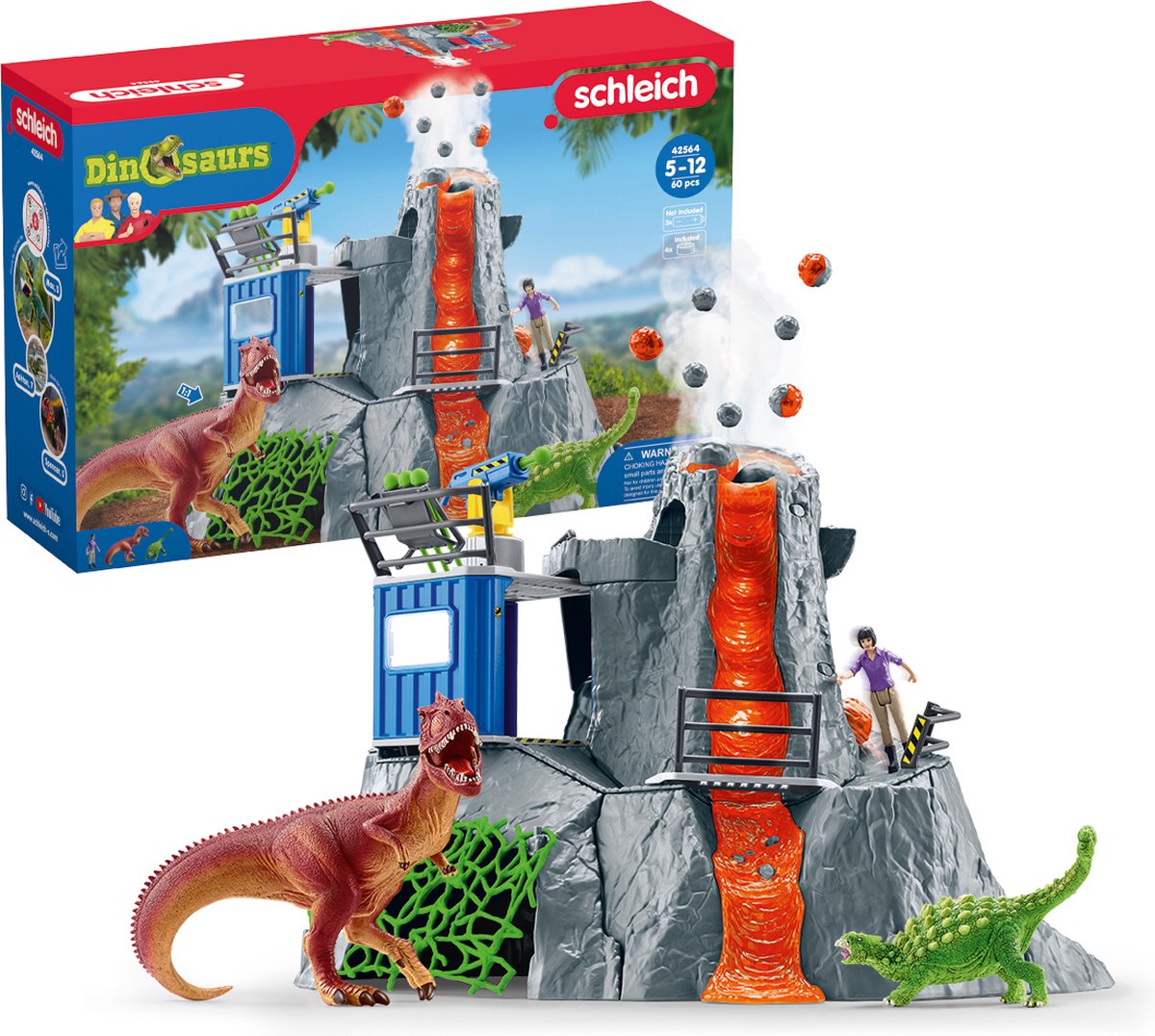 Schleiich Dinosaur's Large Vulcano Expedition 42564