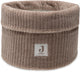 Jollein Wickeltischkorb – 14 x 18 cm – wolkige Rippe – Milchkaffee