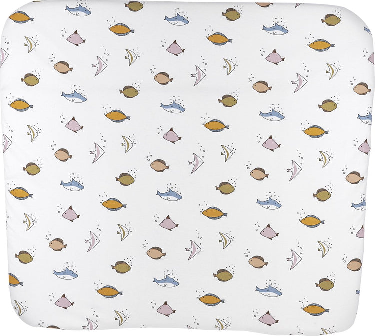 Meyco Baby Sea Wickelauflagenbezug – mehrfarbig – 85 x 75 cm