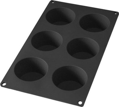 Lékué Backform 6 Muffins – Silikon – Schwarz