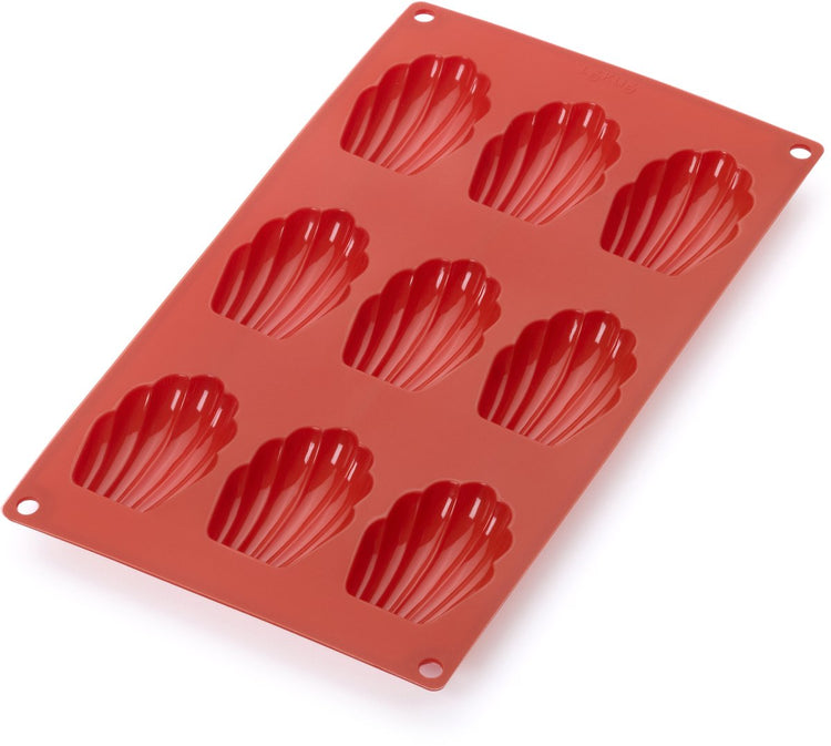 Lékué Backform 9 Madeleines – Silikon – Rot