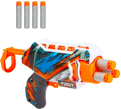 Toi-toys Foam Strikex Schießpistole Nano Blaster mit 4 Schaumstoffpfeilen