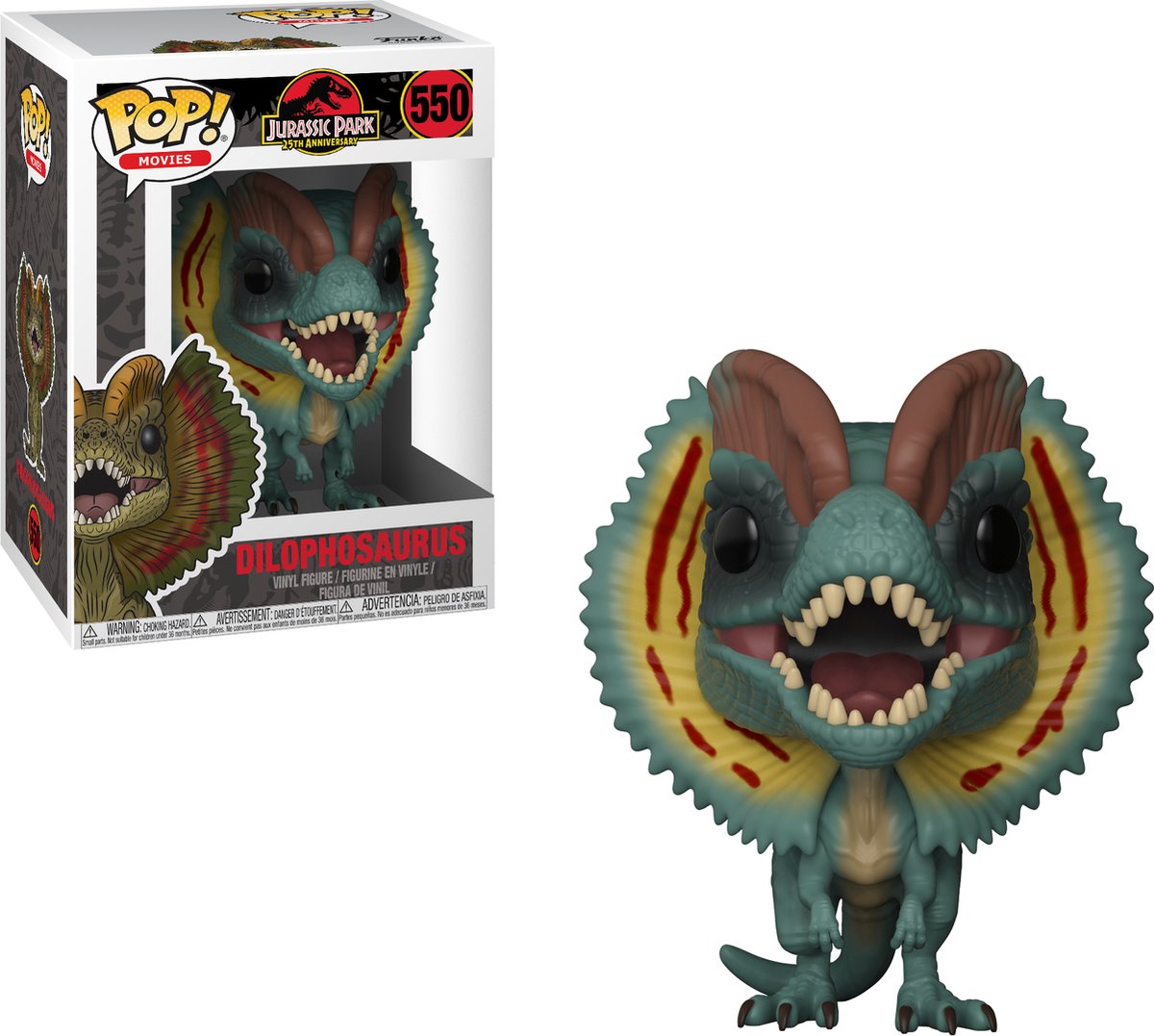 Funko-Pop! Jurassic Park Dilophosaurus – #550 Sammelfigur