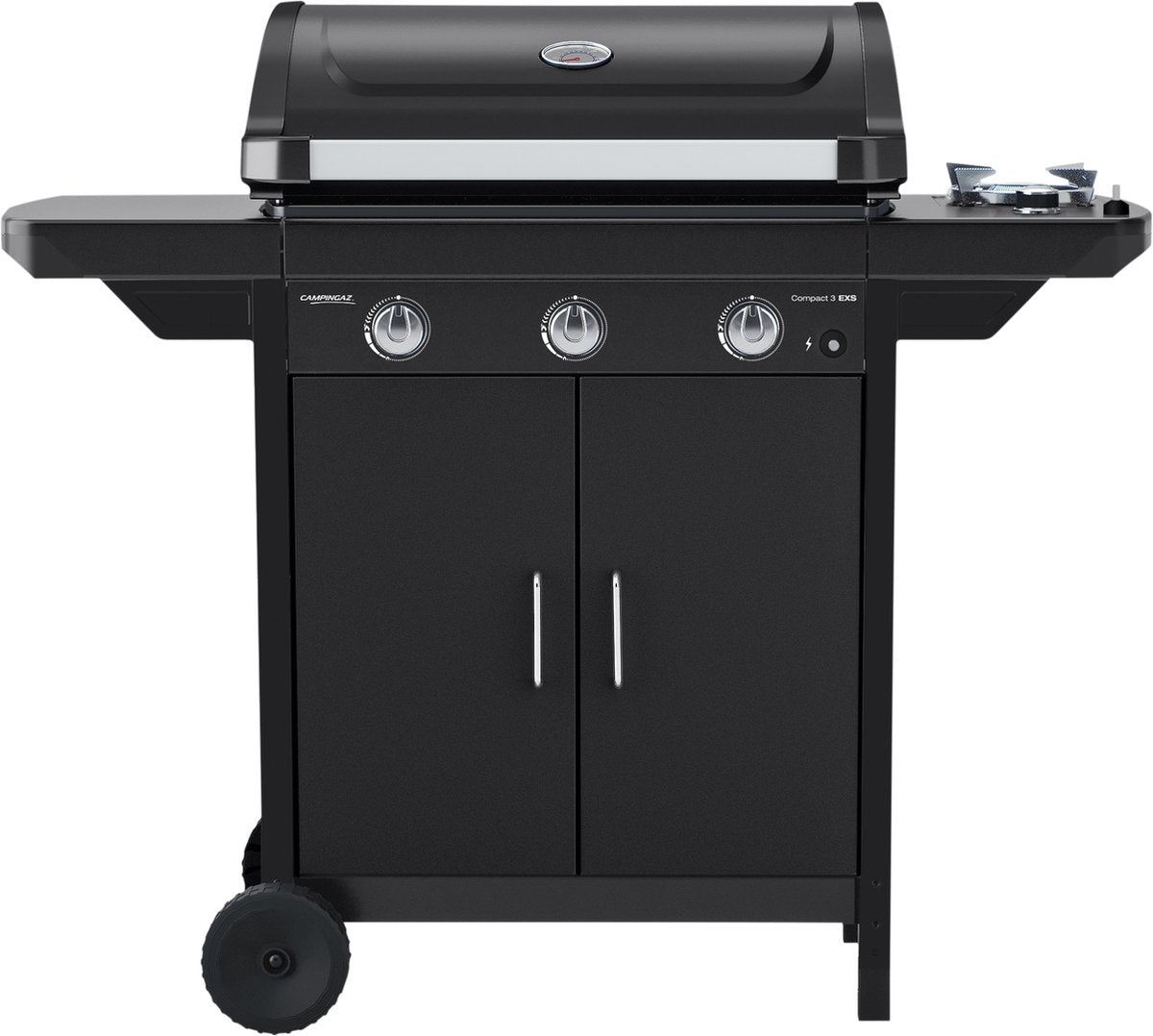 Campingaz Compact 3 Exs – kompakter 3-Brenner-Gasgrill – Schwarz