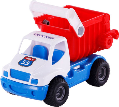 Cavallino Toys Cavallino Grip Kiepvrachtwagen mit Gummireifen, 26 cm