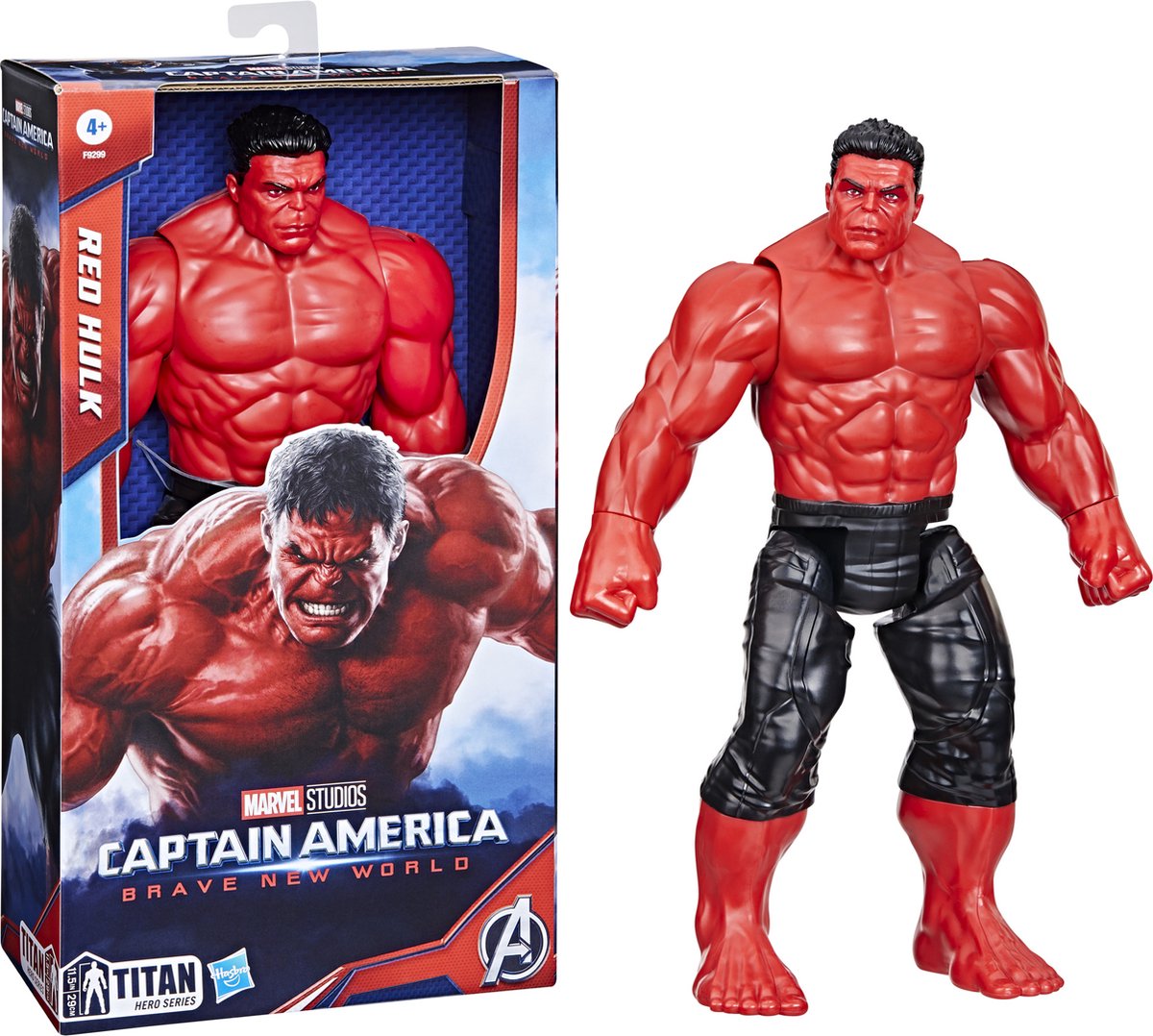Marvel Avengers Titan Captain Film Deluxe Red Hulk 30 cm